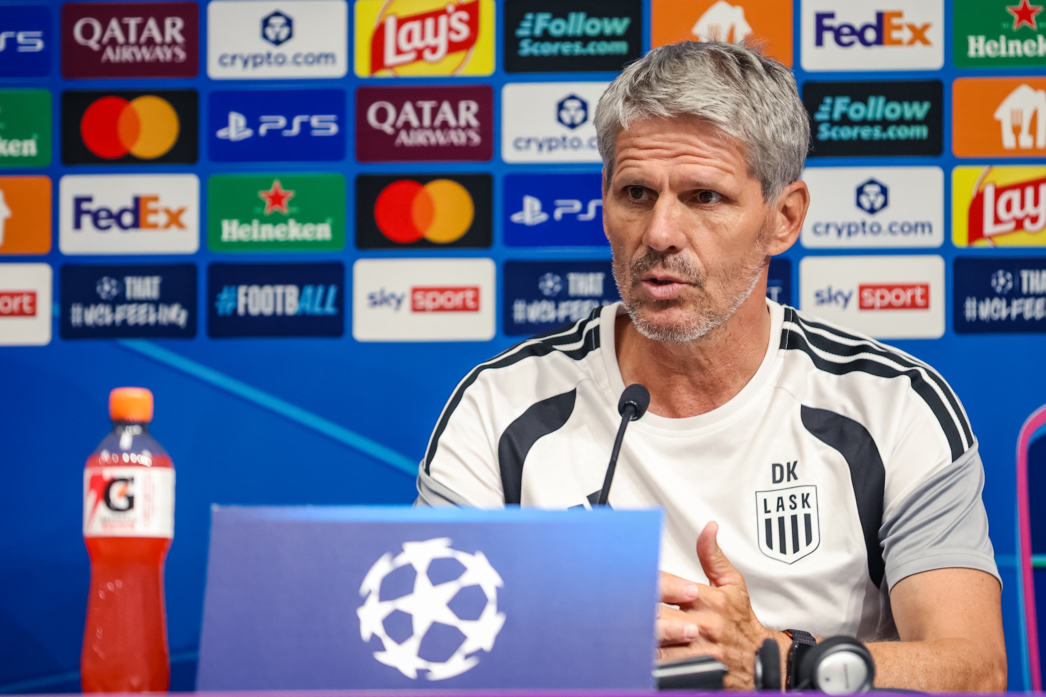 Pressekonferenz nach LASK - Celtic FC